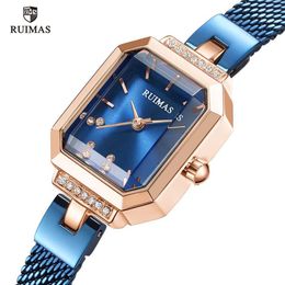 cwp RUIMAS Women's Quartz Watches Mesh Strap Simple Analogue Wristwatch Woman Ladies Luxury Top Brand Watch Relogio Feminino Cl288w