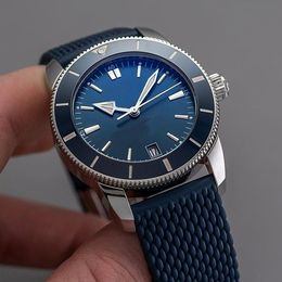 Other Watches Top-grade AAA Super-Ocean Stainless Steel Rotating Bezel Mens Watch Automatic Mechanical Rubber Band Watch Luminous Wristwatches