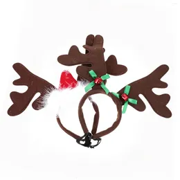 Dog Apparel Headband Christmas Reindeer Hat Hair Pet Puppy Hoop Cat Deer Cosplay Costume Antlerssanta Antlerear Dress Plush Holiday