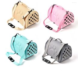 Dog Car Seat Covers Fashion Travel Portable Pet Bag Cute Pattern Breathable Dogs Cat Carry With Holes Supplies