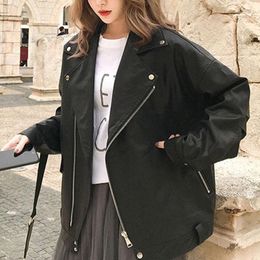 Women's Leather Women Jackets Coat Autumn Winter Thicken Warm Style Motorcycle Biker Jacket Female Outerwear Black