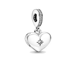 Женщины ювелирные изделия подходят Pandora Charms Bead 925 Silver Love Bracelet Открытый сердечный медальон рюксунок Слайд Слайд Браслеты Ширки Ювелирные изделия 2089930
