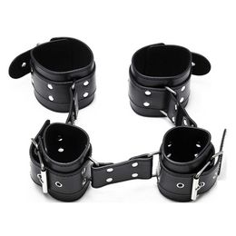 Beauty Items Erotic Adult Games Slave BDSM Bondage Leather Handcuff sexy Toys For Women Men Couples Fetish Cuffs Thigh Restraint Products