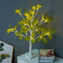 Table Lamps Tree Lamp Led Flower Bonsai Battery-Powered Luminous Night Light Decoration Interior Girl Room