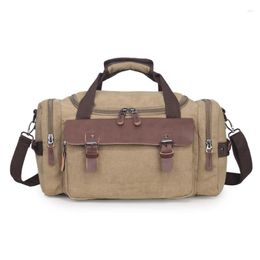 Duffel Bags Trendy And Fashionable Outdoor Travel Bag One Shoulder Cross Body Handbag Large Capacity Canvas Luggage