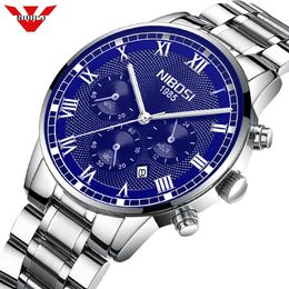 NIBOSI Relojes Watch Men Fashion Sport Quartz Clock Mens Watches Business Waterproof Watch Relogio Masculino2607