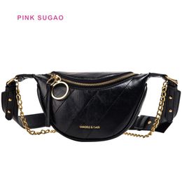 Pink sugao designer crossbody bag women purse luxury shoulder bag handbag tote bags pockets new fashion waist bags small lovely ca313r