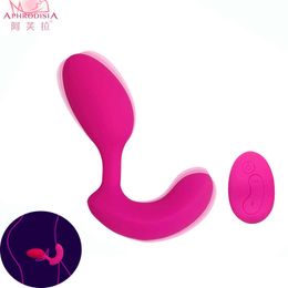Art￭culos de belleza Afrodisia 10 Vibraci￳n Vibrator Vibrador Correa sin tirantes en Wearable G Spot Clitoral Vibrante Vibrante Juguete Sexy para mujer para mujer