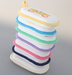 The latest baby bath Brushes cotton bath sponge many Colours to choose support custom logo