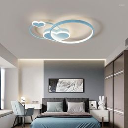 Ceiling Lights Modern Simple Children's Room Girl Princess Bedroom Creative Lovely Heart-shaped Lamp