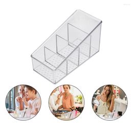 Storage Boxes Transparent Plastic Makeup Box Home Desktop Sundries Remote Containers Eyeshadow Palette Organiser