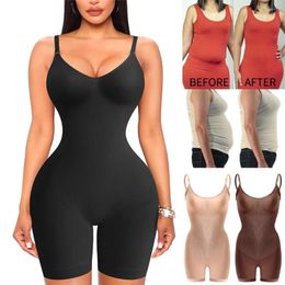 Women's Shapers Women Shapewear Bodysuit Tummy Control Full Body Shaper Waist Trainer Slimming Underwear Seamless Tank Tops Compression