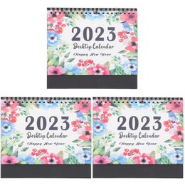 Calendar Desk Wallstanding Planner Office2023 English Desktop Schedule Daily Pad Year Table Decor Printing New Chinese