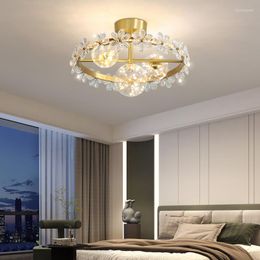 Ceiling Lights Modern Minimalist Bedroom Lamp Golden Flower Room Warm And Romantic Study Decorative For Kids