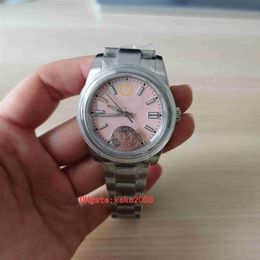 Topselling U1 High quality Wristwatches watches 126000 36mm pink Dial Stainless Steel 2813 Movement Mechanical Automatic Ladies Wo258V
