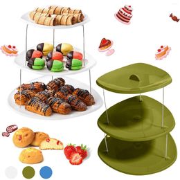 Plates Detachable Cake Stand European Style 3 Tier Pastry Cupcake Fruit Plate Serving Dessert Holder Wedding Party Home Decor