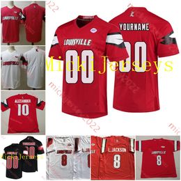 Custom Louisville Cardinals Football Jersey 11 Dorian Jones Maurice Turner Nate Kurisky TJ Quinn Renato Brown Dezmond Tell Josh Minkins Mens Youth Stitched jerseys