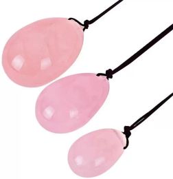 Factory Party Decoration 3 Pcs/set Natural Jade Stone Yoni Egg Crystal Chakra Healing Yoga Kegel Exercise Eggs to Train PC Muscles Pelvic Floor