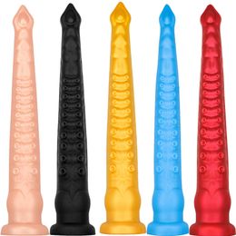 Beauty Items 3pcs/set Abyss Tentacles Super Long Anal Dildo Prostate Massager For Man Deep In Masturbation Big Toys Dilator Vagina Plug