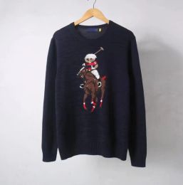 Women Men's Sweaters 2023 New Cartoon Rl Bear Sweater Autumn Winter Embroidery Pullover Long Sleeve Knitted Sweater Cotton Wool Coat Ralph sweater polos sweater CMWK