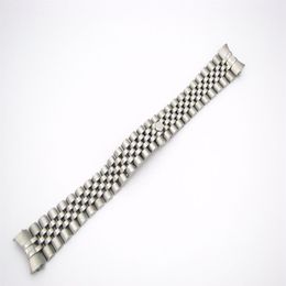 CARLYWET 20mm 316L Stainless Steel Jubilee Silver TwoTone Gold Wrist Watch Band Strap Bracelet Solid Screw Links Curved End300A