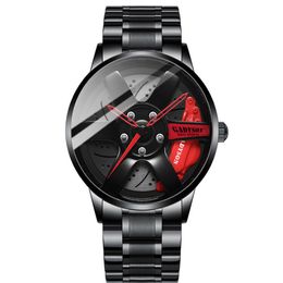 Whole Innovatively Designed Quartz Watch Mens Wheel Style Watches Boys Student Locomotive Wristwatches3128