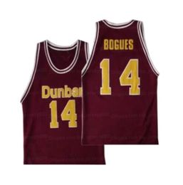 Custom Tyrone Muggsy Bogues #14 High School Basketball Jersey Throwback Sewn Any Name Number Size S-4XL