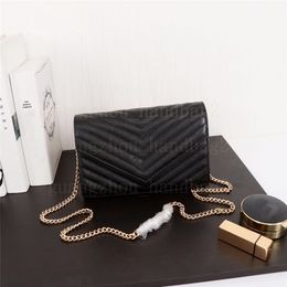 Designer Bags Women Shoulder Bags Caviar Cowhide Mini Chain Messenger Clutch Classic Envelope Bag Wallet Handbags Purse Ladies Cro264e