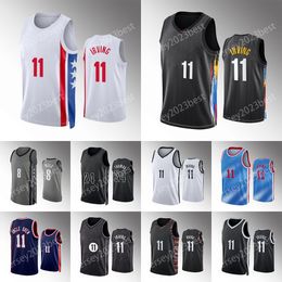 2022 2023 City Basketball Jerseyskevin Durant Kyrie Irving Brooklyns Net Jersey Black Blue Blue Edition Best Sports Mens Shirt Uniform singlets 7 11