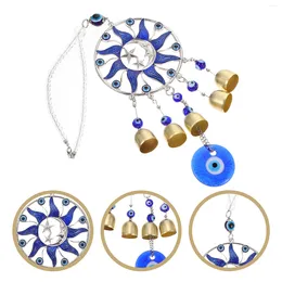 Decorative Figurines Eye Wind Evil Chimes Hanging Wall Chime Turkish Amulet Bluecatcher Pendant Ornament Outdoor Charm Bell Car Dream