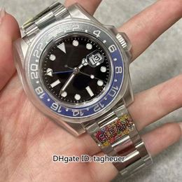 CLEAN Factory Mens Watch CF 40mm GMT Batman 126710 116610 116622 Watches Sapphire Glass Ceramic CAL.3135 3186 3285 Movement Mechanical Automatic Men's Wristwatches
