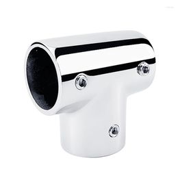 All Terrain Wheels 90 Degree 3-Way Boat Pipe Connector 316 Stainless Steel Marine Yacht Tube Railing Handrail Fits For 25Mm Rail