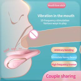 Beauty Items Couple sexyo Oral Vibe Vibrator sexy Toy for Women to Use on Man Mouth Tongue Vibrating Erotic Massager Clit Nipple Stimulator