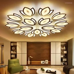 Chandeliers Modern Led Acrylic Chandelier Lighting Ciling For Living Room Bedroom Kitchen Lustres Remote Control Home Decor Lamp