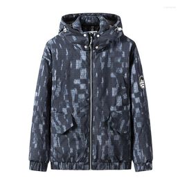 Men's Down Winter Parkas For Men Padded Jacket Thick Coat Casual Camouflage Warm Hooded Clothing