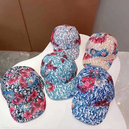 Fashion Flower Element Ball Caps Designer Elegant Cap di alta qualità a 5 colori per uomo donna