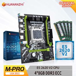 HUANANZHI M PRO LAG 2011 Motherboard with Intel XEON E5 2620 V2 with 4 8GB DDR3 RECC memory combo kit set NVME USB3.0