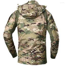 Men's Jackets Military Men's Waterproof Tactical Jacket Men Warm Windbreaker Bomber Camouflage Hooded Coat US Army Chaqueta Hombre