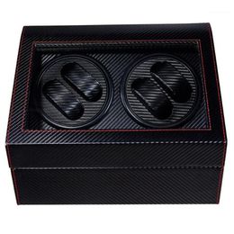 4 6 High End Automatic Watch Winder BoxWatches Storage Jewelry Holder Display PU Leather Watch Box Ultra Quiet Motor Shaker Box1294L