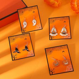 Hoop Earrings 2022 Halloween Series Accessories Cartoon Funny Ghost Pumpkin Female Fashion All-match Jewellery Gift Trend