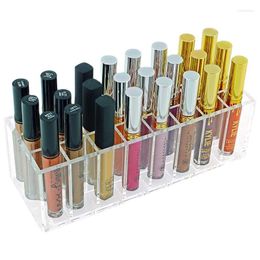Storage Boxes Receive A Case Acrylic Lipstick Lip Cosmetics 24 Grid Display