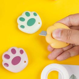 1 Pc Cute Mini Cat Claw Cutter Portable Paper Cutting Tools Student School Office Stationery Supplies Stainless Steel Tool