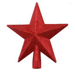 Christmas Decorations 20CM Tree Top Star Shatterproof Plastic Home Decoration Hanging Ornaments Pendant Party Supplies 2022--