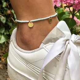 Anklets Bohemian Women Temperament Fashion High Heel Foot Ankles Chain Barefoot Sandals Beach Jewelry Sexy Girl Accessories Gift