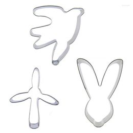 Baking Moulds 3 Pcs Swallow Power Station Head Cookie Cutter Biscuit Embossing Machine Pastry Fudge Mould Cake Decorating Tools