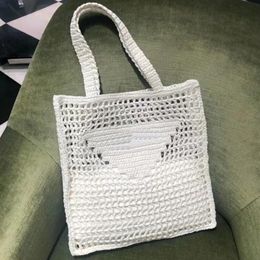 Tote Bag Handbags Purse Plain Weave Shoulder Bags High Quality Letter Women Crossbody Wallets Crochet Straw Clutch Large Capacity 2487
