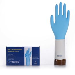 20 piecesStock in USA Powder Free Blue Rubber Examination Disposable Latex Medical Nitrile Gloves