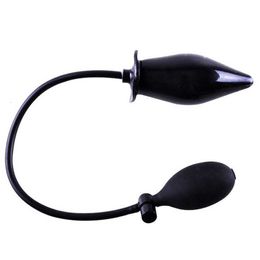 Sex toy massager Party Favor Inflatable Air Bag Backyard Massager Black Silicone Passionate Supplies for Couple Gift