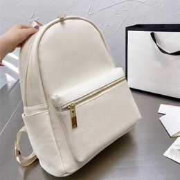 2021 high luxury designer women Leather Backpack Style fashion versatile handbag large capacity shoulder bag classic two-color sho294Y