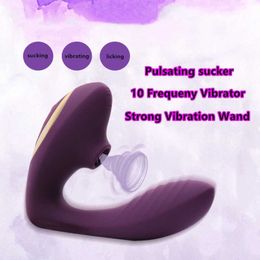 Beauty Items 10 Speed Vibrating G-Spot Vibrator Erotic Strong Sucking Bullet Clitoris Climax Sucker Pulsating Wand Vagina Massage Penis Eggs